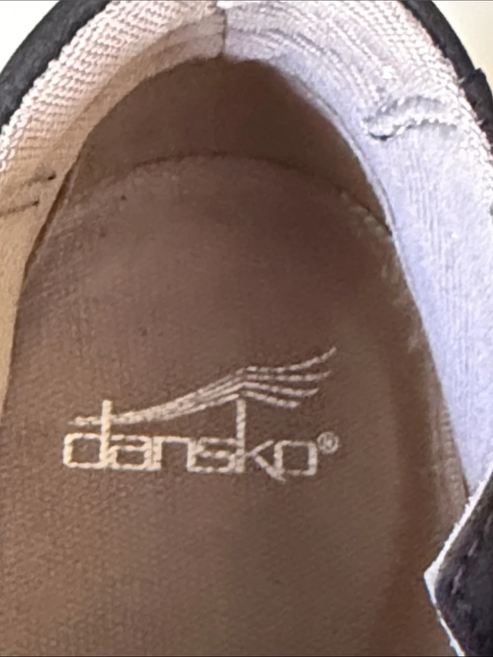 Dansko Onyx Black Milled Nubuck High Top Sneaker Booties Side Zip Comfort Size38